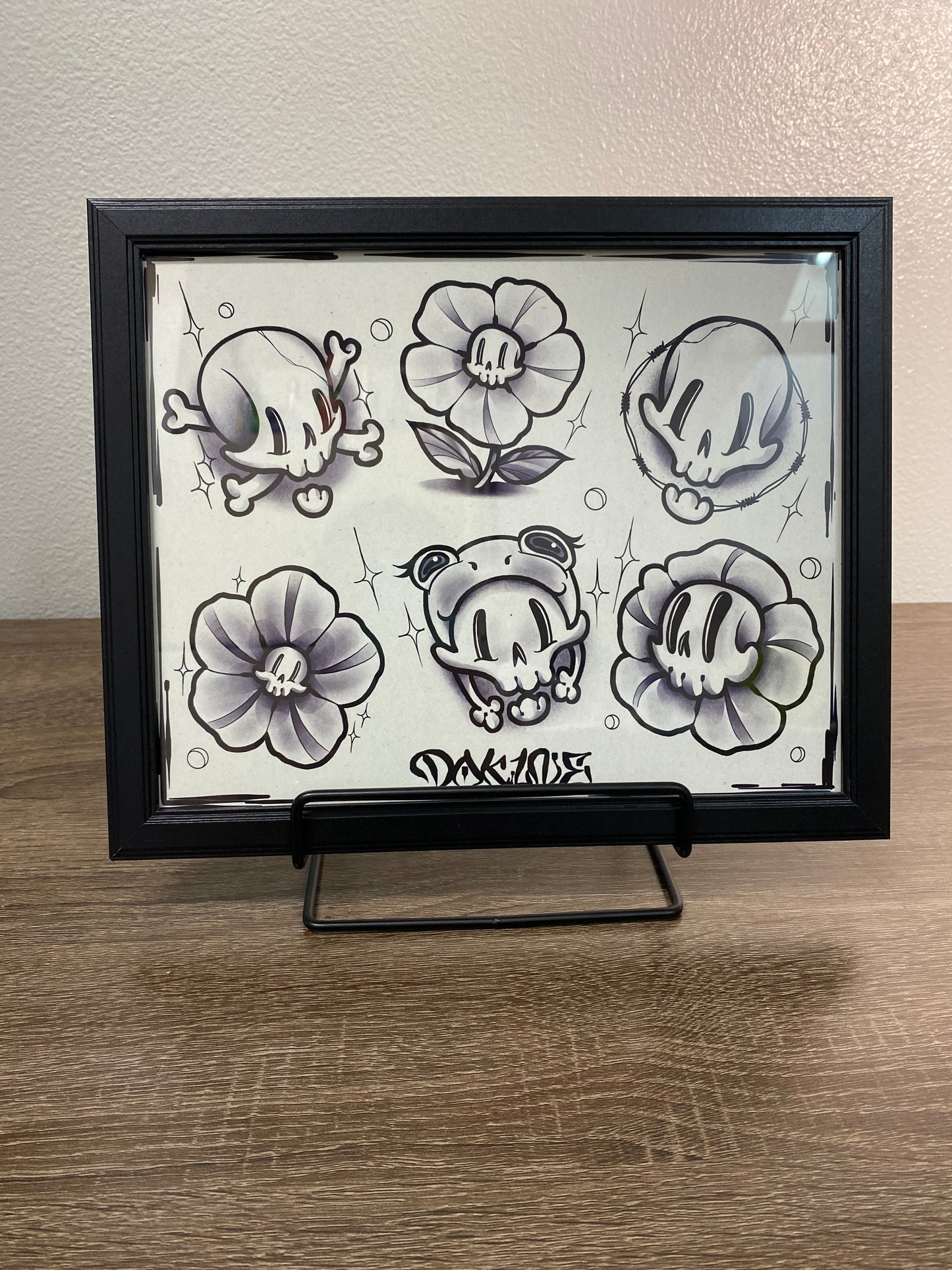 Kawaii Skulls Print