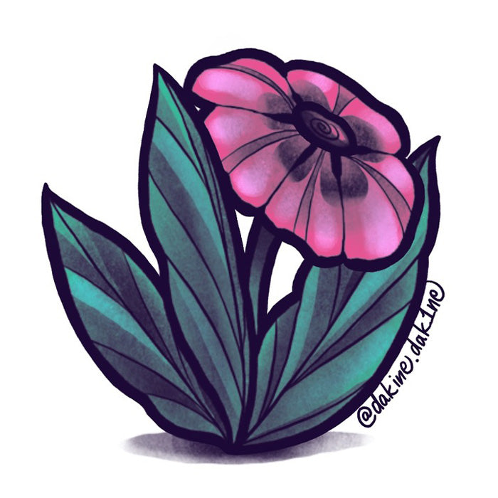 Pink Flower Sticker