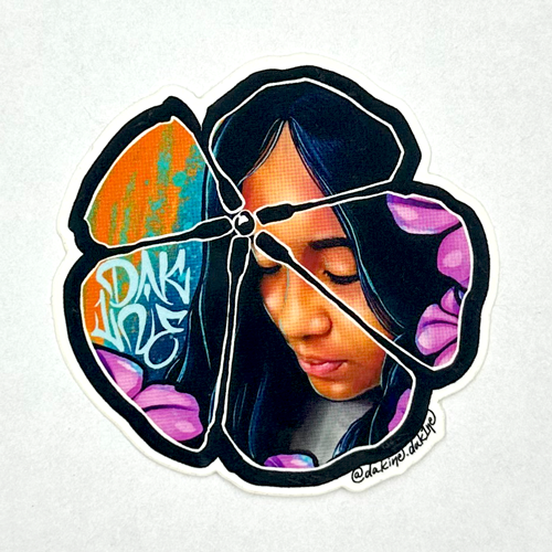 Portrait Flower Sticker